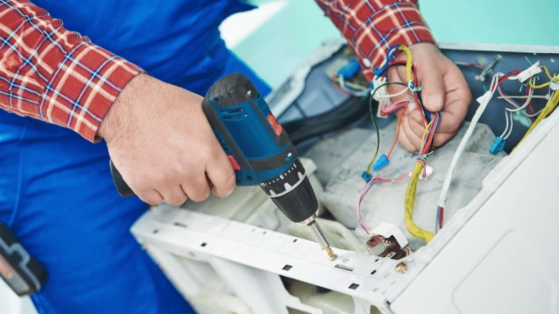 Selendi Simfer Simfer çamaşır makinesi kart tamiri – Su almama arızası orijinal parça ile giderildi. - Teknik servis örneği